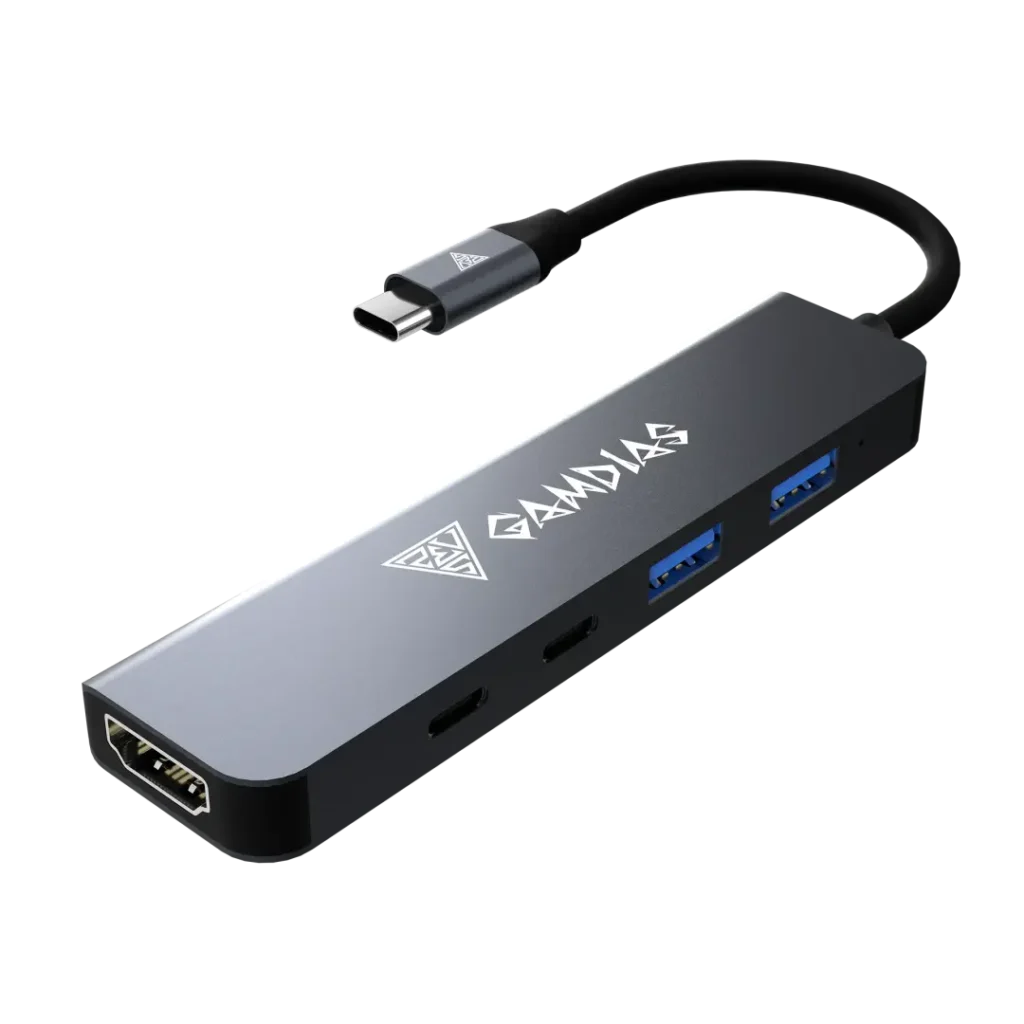 Gamdias Mercury M1-500 5-in-1 USB Expansion Hub for PC & Laptop