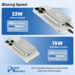 EVM P0502 10000mAh EnMag 17 Portable Power Bank SILVER - Image 2