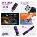 EVM EnX 128GB Portable USB 3.2 Gen 1 Flash Drive - Image 4
