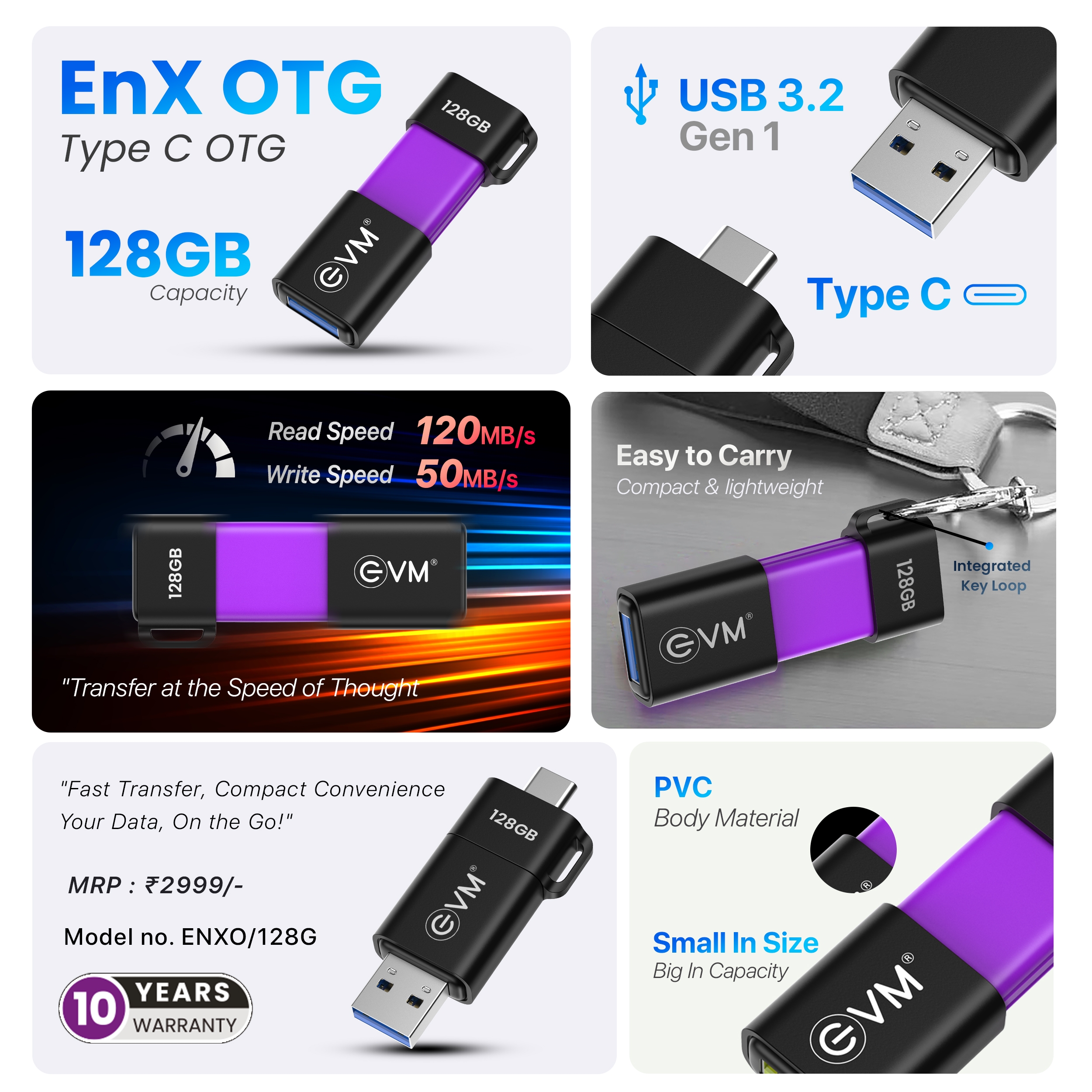 EVM ENXO 128GB Premium MicroSD Memory Card – Expand Your Storage - Image 2
