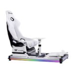 Thermaltake GF500 Aluminum Flight Simulator Cockpit – Immersive Aviation Gaming Setup – White