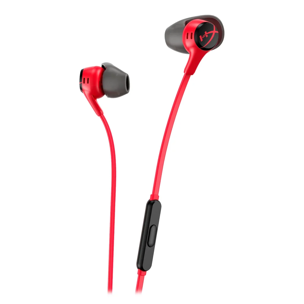 HyperX Cloud Earbuds II Wired Gaming Earbuds – Red