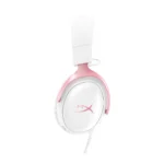 HyperX Cloud III Gaming Headphones – Wired Over-Ear Headset – White/Pink - Image 6