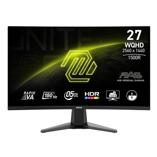 MSI MAG 27CQ6F 27-Inch Curved Gaming Monitor – WQHD Display