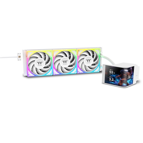 Thermaltake MAGCurve 360 Ultra ARGB 360mm Liquid CPU Cooler – Snow White
