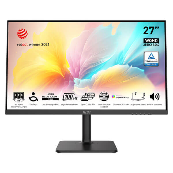 MSI Modern MD272QXP 27-Inch QHD Business Monitor – IPS Display