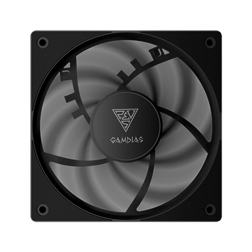Gamdias Notus M1-1201 120mm PWM Cabinet Cooling Fan (Black)