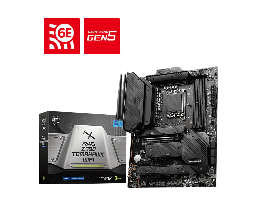 MSI MAG Z790 TOMAHAWK WIFI DDR5 ATX Motherboard for Intel 12th, 13th & 14th Gen Processors