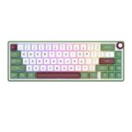 RK Royal Kludge R65 Green Sand Wired Mechanical Gaming Keyboard, 65% Compact, Hot-Swappable, RGB, Brown Switch