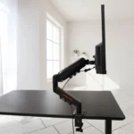 Cyberwolf Ergonomic Monitor Arm with Gas Spring – Black - Image 4