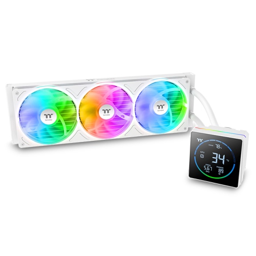 Thermaltake TH240 V3 ARGB Sync 240mm CPU Cooler for Gaming PCs – Snow White