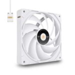 Thermaltake TOUGHFAN EX14 Turbo High Airflow PC Cooling Fans – Snow White