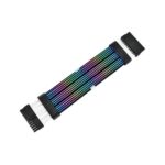 Thermaltake Premium 24-Pin ARGB Motherboard Cable – Transparent LED Tube – Black
