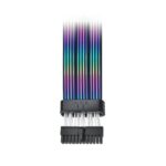 Thermaltake Premium 24-Pin ARGB Motherboard Cable – Transparent LED Tube – Black - Image 2