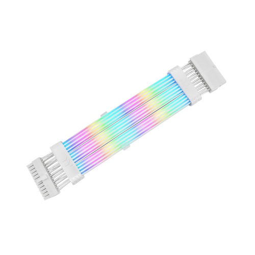 Thermaltake TT Mod RGB Motherboard Power Extension Cable – 24-Pin – White