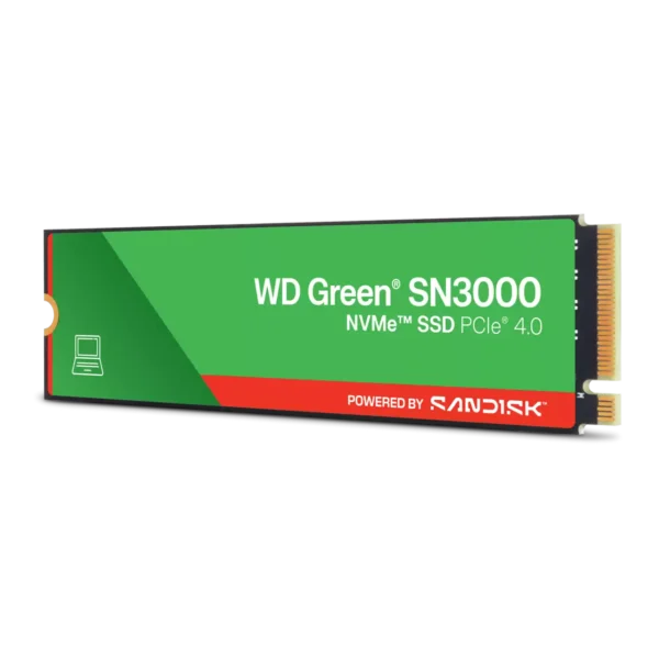 Western Digital WD Green SN3000 1TB NVMe Internal SSD PCIe Gen4 M.2 2280 Up to 5000MB/s (WDS100T4G0E)