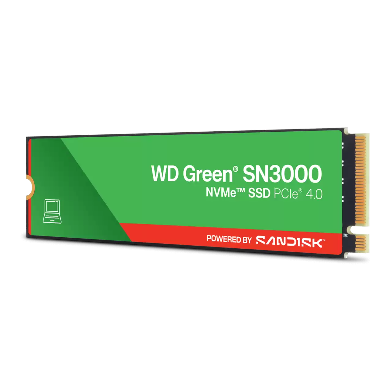 wd-green-sn3000-nvme-ssd-left.png.wdthumb.1280.1280 Western Digital WD Green SN3000 1TB NVMe Internal SSD PCIe Gen4 M.2 2280 Up to 5000MB/s (WDS100T4G0E)