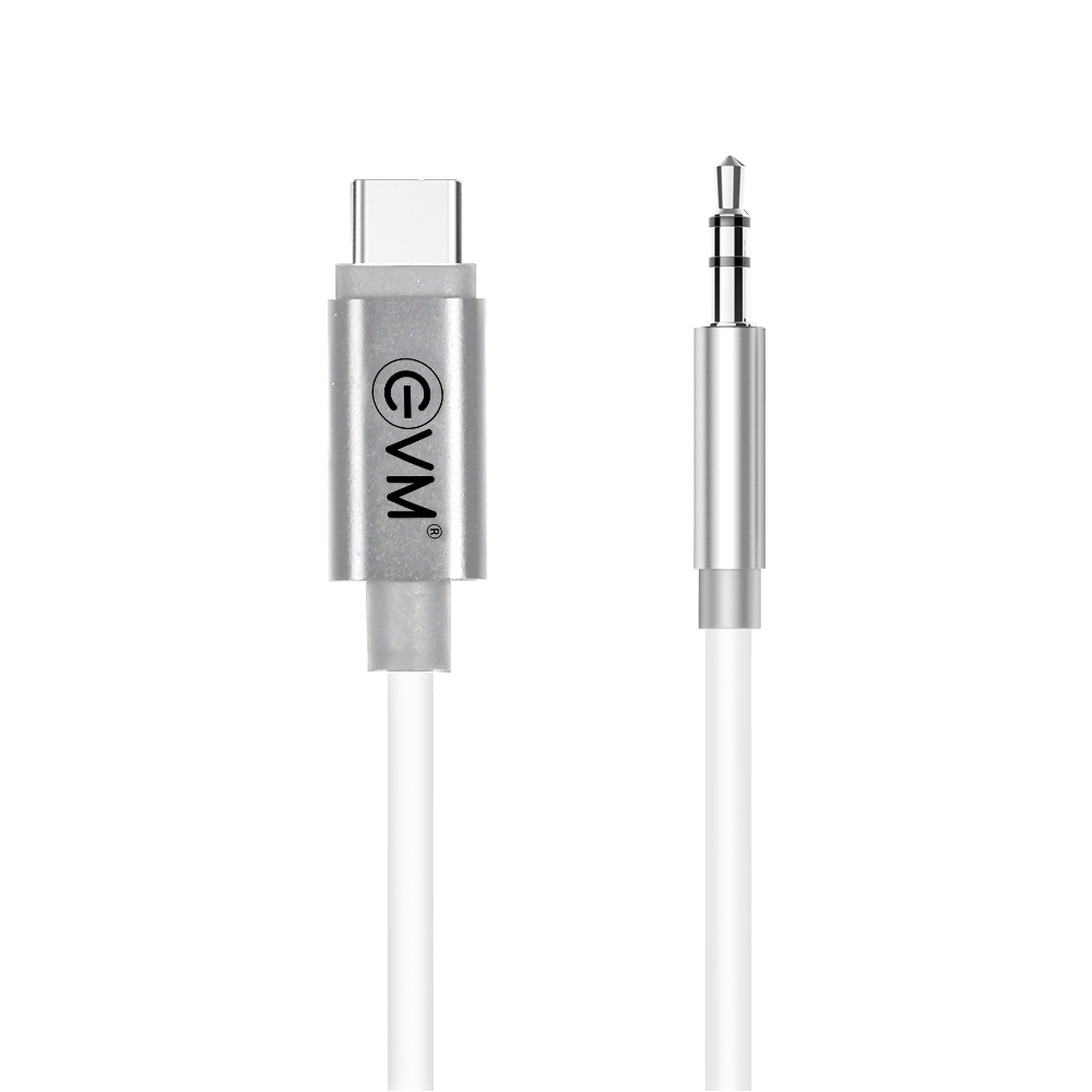 EVM Type-C to 3.5mm AUX Audio Cable for Android Silver – CAUX-01