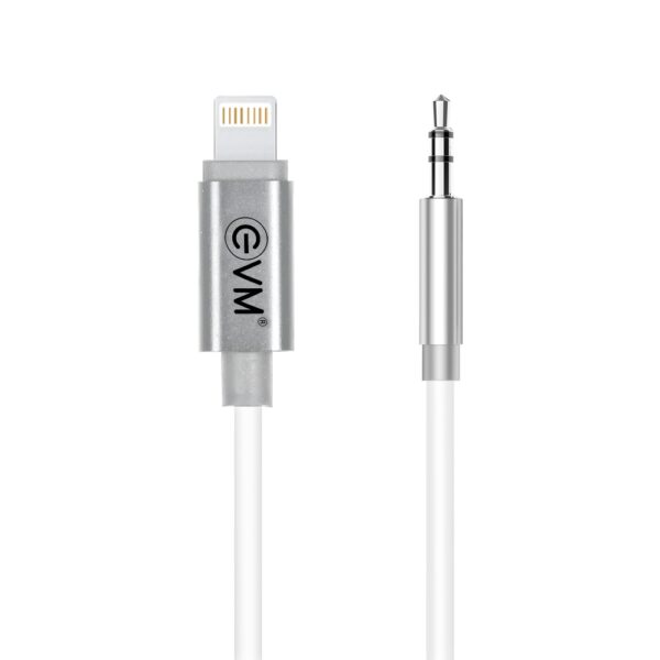 EVM Premium Lightning to 3.5mm Audio Cable Silver – LAUX-01