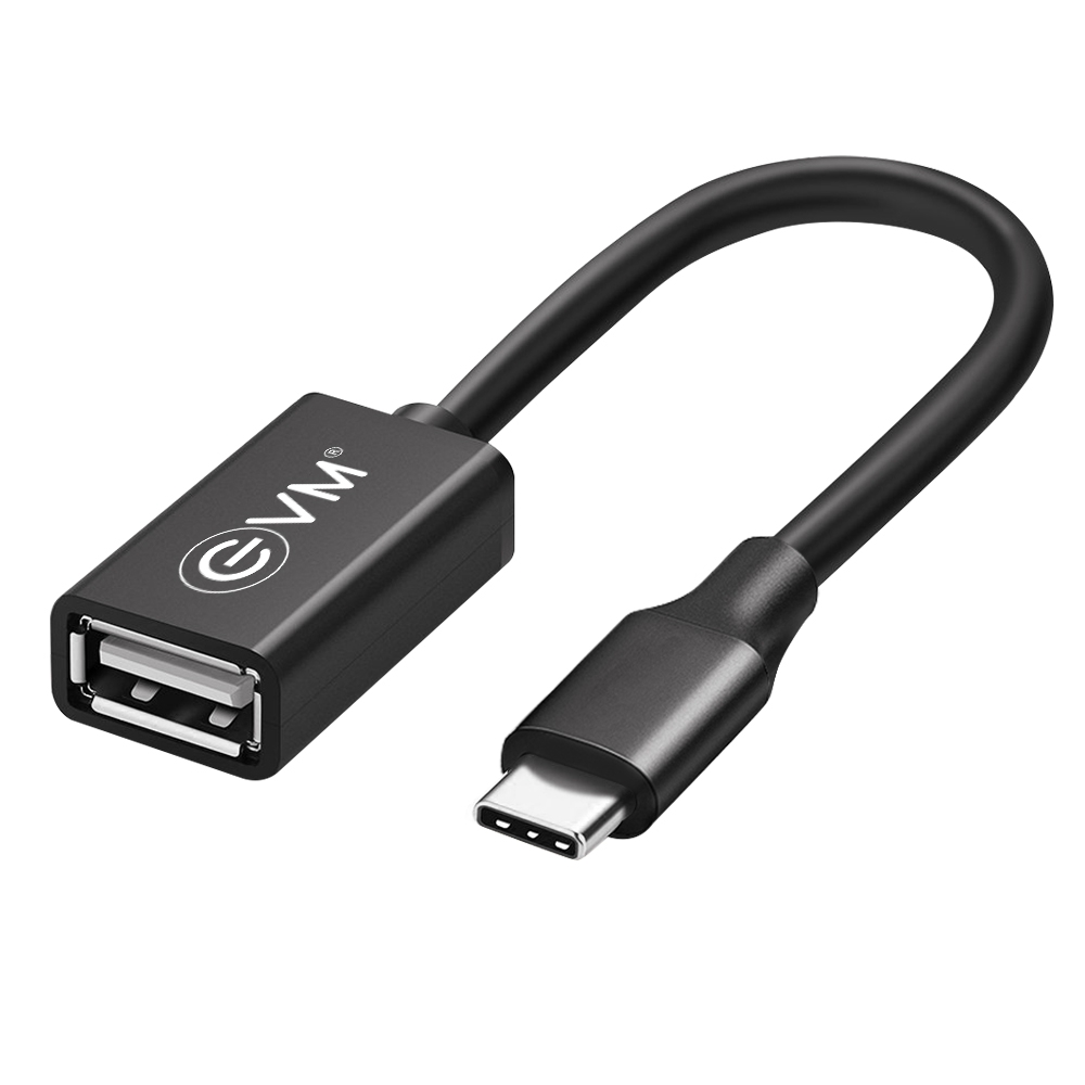 EVM Type-C OTG Adapter Cable for Mobile Devices Black (OTG-04)