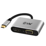 EVM USB Type-C 4-in-1 Docking Station | 4K HDMI | VGA | USB 3.0 | PD Charging - Image 2