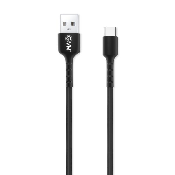 EVM Type-C Charging & Data Sync Cable 2 Meter Black – C2-22