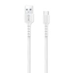 EVM C2-22 Type-C Charge & Sync Cable – PVC White 2 Meter