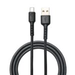 EVM Type-C 4A Fast Charging Cable – PVC Black 1M (C-012)