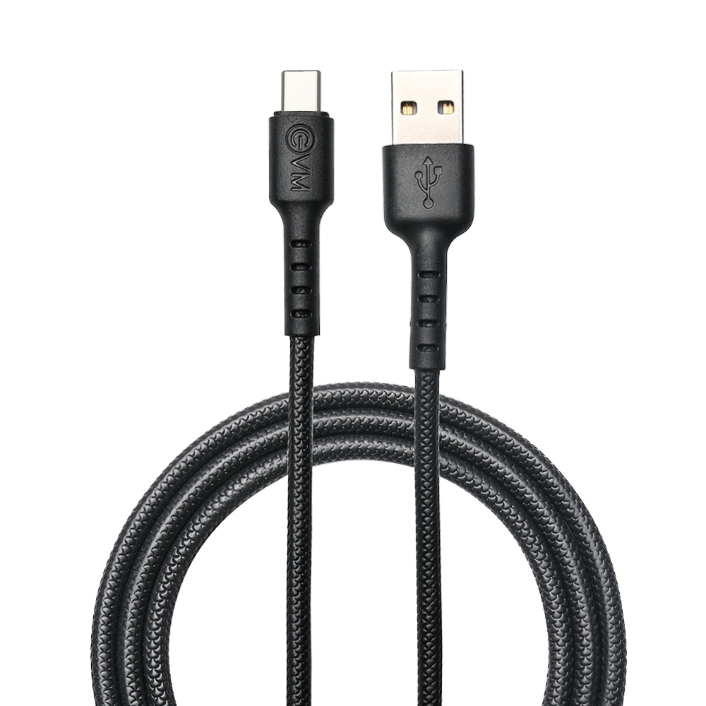 EVM Type-C 4A Fast Charging Cable – PVC Black 1M (C-012)