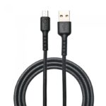 EVM Micro USB Charge & Sync Cable 4Amp – Black 1 Meter (C-011)