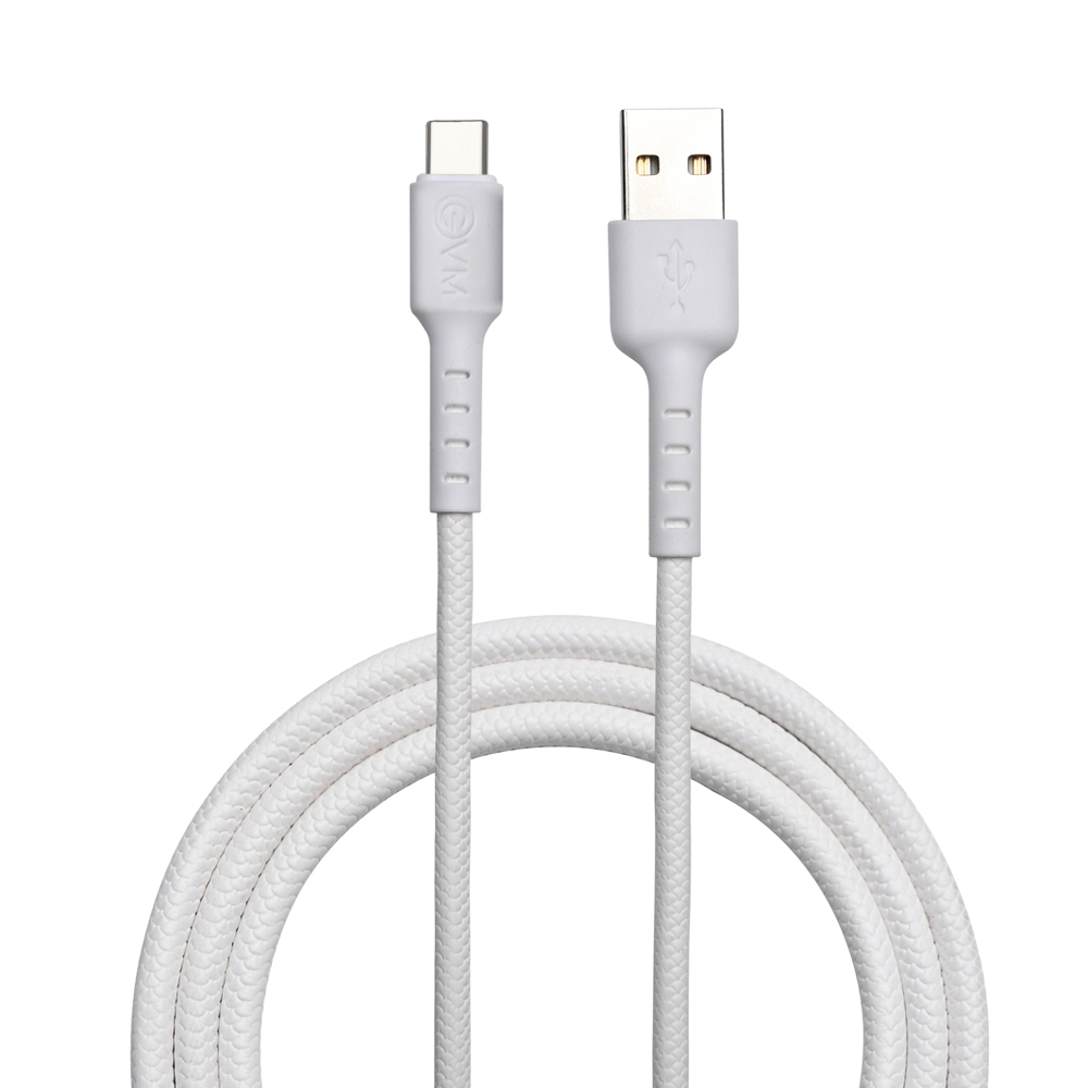 EVM C-012 USB Type-C Charging & Data Sync Cable 4A White 1M