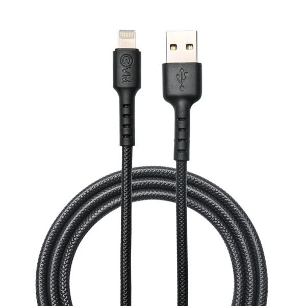 EVM Lightning 8-Pin Fast Charging & Data Sync Cable 1M Black – C-013