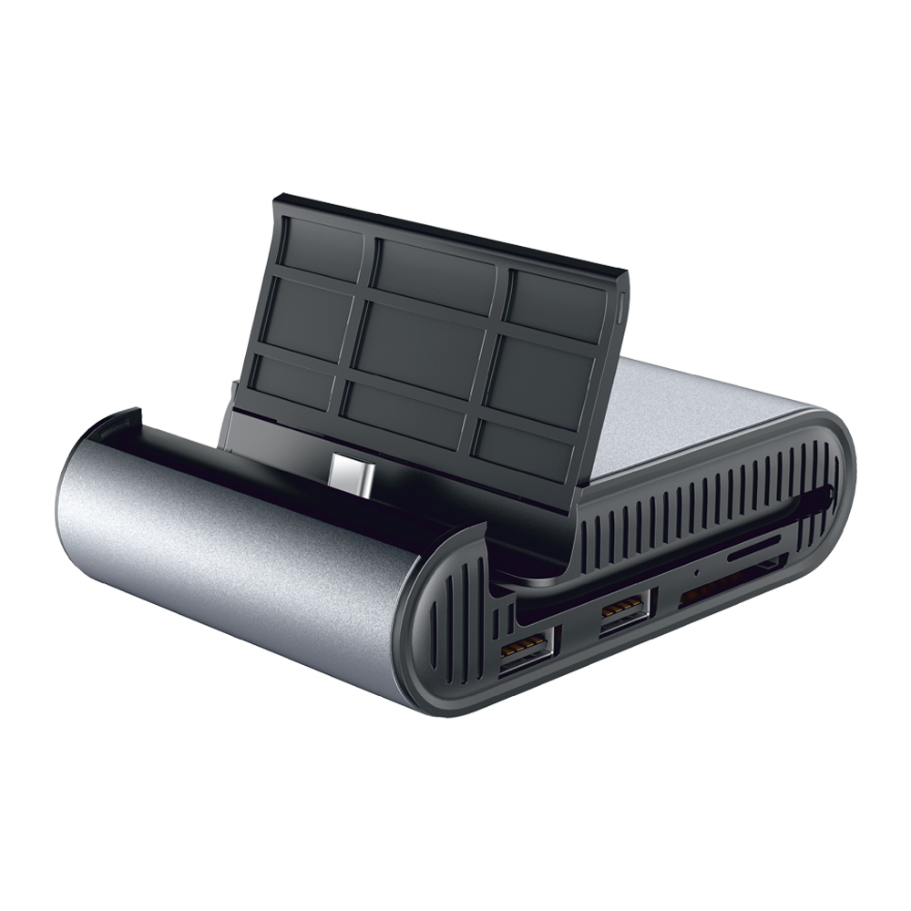 1) 1 X Type C male cable: Cable length 110mm 2) 1 X HDMI port: Max resolution: support up to 4K@30Hz (To project the mobile screen on the monitor screen) 3) 1 X USB 3.0 port: Maximum power output up to 5V/900mAh Data transfer speeds up to 5Gbps 4) 2 X USB 2.0 port: Maximum power output up to 5V/500mAh Data transfer speeds up to 480Mbps
