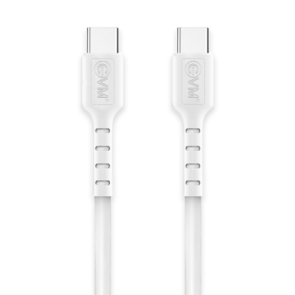 EVM CC-03 Type-C 100W Fast Charging Cable – PVC White 1M