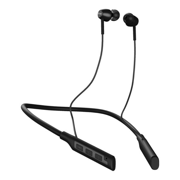 EVM NB-028 Bluetooth 5.0 Neckband with HD Sound & Hands-Free Calling – Black