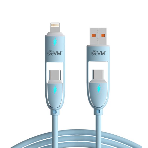 EVM 4-in-1 Multi Charging & Data Cable 60W 1M Blue (M-5)