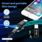 EVM Micro USB to Lightning Charge & Sync Converter Metal Housing Black (LA-01) - Image 5