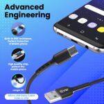 EVM C-014 Micro USB Fast Charging Cable 1M PVC Black - Image 5