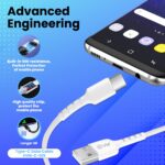 EVM Type-C Charge & Sync PVC Cable – White 1M (C-015) - Image 7