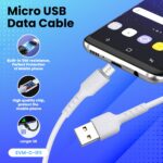 EVM C-012 USB Type-C Charging & Data Sync Cable 4A White 1M - Image 6