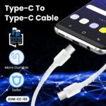 EVM CC-03 Type-C 100W Fast Charging Cable – PVC White 1M - Image 5
