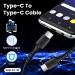 EVM USB Type-C to Type-C Charge & Sync Cable 100W – Black 1M - Image 6