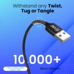 EVM USB Type-C Charging & Data Sync Cable 1M Black – C-015 - Image 6