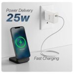 EVM CH-013 25W PD Charger for Smartphones with Type-C Cable – White - Image 3