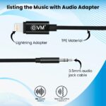 EVM Premium Lightning to AUX Conversion Cable Black – LAUX-01 - Image 4