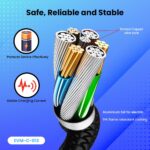 EVM Lightning 8-Pin Fast Charging & Data Sync Cable 1M Black – C-013 - Image 5