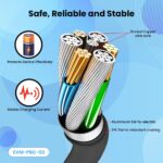 EVM Portable Type-C Power Bank Cable 30cm Black (PBC-02) - Image 4