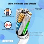EVM 300mm Micro USB Power Bank Charging Cable – White (PBC-01) - Image 4