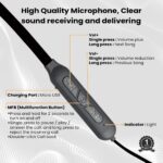 EVM NB-027 EnSport Bluetooth 5.0 Neckband Earphones with Mic – Black - Image 5