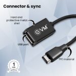 EVM USB OTG Cable USB 2.0 to Micro USB Black – OTG-03 - Image 4